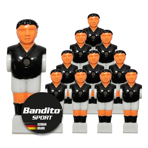 Kickerfigur Profi, 2-farbige Soccer-Figur universell passend für alle Tischkicker-Stangen mit Ø 16 mm, gerillte griffige Fußfläche, robust, Team Set mit 11 St. in 5 Trikot-Farben (schwarz) Kickerfigur Profi, 2-farbige Soccer-Figur universell passend für alle Tischkicker-Stangen mit Ø 16 mm, gerillte griffige Fußfläche, robust, Team Set mit 11 St. in 5 Trikot-Farben (schwarz)