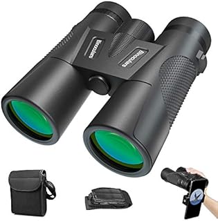 Fernglas 12x42 HD Kompakte Ferngläser mit Nachtsicht Wasserdicht Feldstecher für Vogelbeobachtung,Wandern,Jagd,Sport,Konzerte,Theater,Reise,Faltbares Fernglas für Erwachsene und Kinder