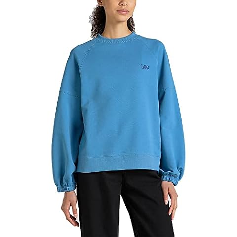 Lee Women's Balloon Sleeve Sweatshirt in Space Blue Cover