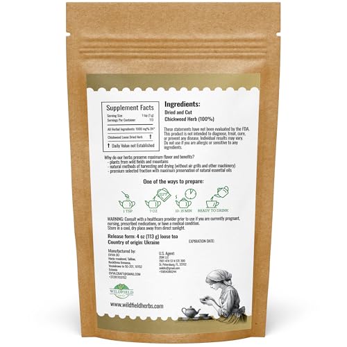 Image of 4 oz. Chickweed Herb Chickweed Tea (Stellaria Media) - 113g (4 oz) Herbal Tea Hierba De La Gallina Capiqui