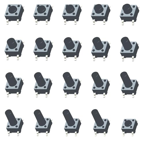 Interruptor táctil SMT de 4 pines y 6x6x7.3mm para placas de circuito impreso PCB lote de 50 uds