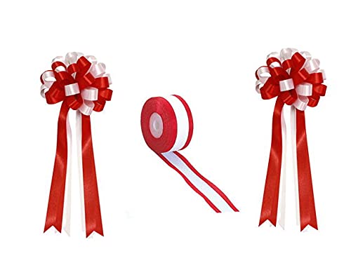 テープカット用品 ★中リボン/テープ各種3点セット (耳赤24mm)