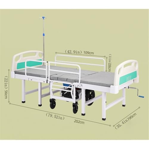 Rollator für Wohnung Multifunktionales Pflegebett, Rollstuhl, Heimmobil, Hebebett for gelähmte Patienten Wohnungsrollator – Bild 5