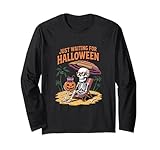 Funny Skeleton Just Waiting Scary Season Gift Idea