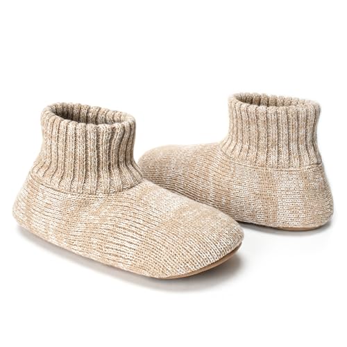 Men's Slipper Socks with Grips, Fuzzy Indoor House Booties Non Slip Soft Sole Winter Warm Socks for Men, Christmas Gifts, Stocking Stuffers for Dad Husband Him Size 8-9 to 14-15