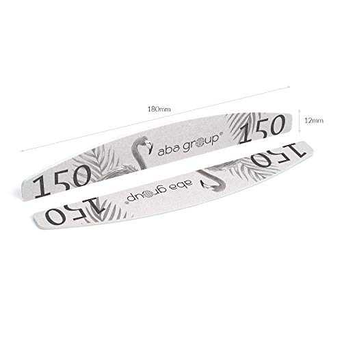 Aba Group Profi-Nagelfeile Halbmond in sicherer Verpackung, für Gel- und Acryl-Nägel, ideal für natürliche Maniküre… – Bild 4
