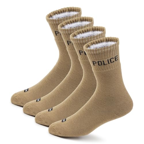Fitness Mantra® 4 Pairs Full Length Socks | Free Size| Padded Cus...