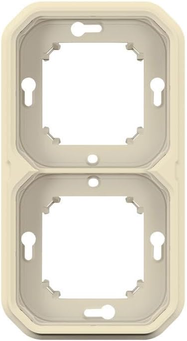 LEGRAND PLEXO 069853L Recessed Plate - 2 Positions - Horizontal or Vertical - Beige