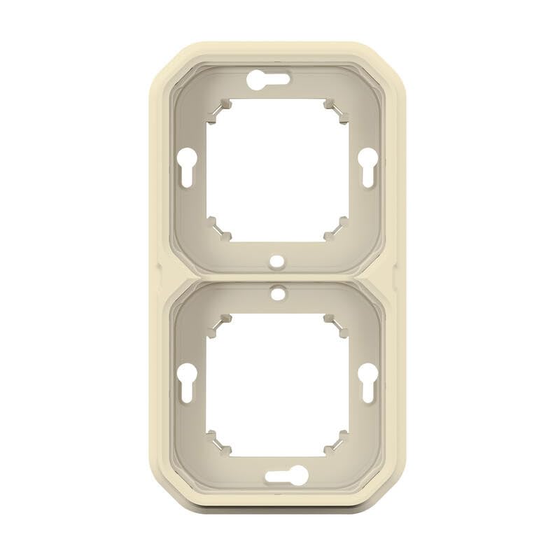 Legrand Plexo plaque d'encastrement 2 postes horizontal vertical beige