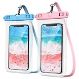 YOSH Pochette Étanche Smartphone [Lot de 2], IPX8 Pochette Étanche Téléphone, Sac Etanche pour iPhone 17 Air 16 15 14 Pro Max XS XR X 8 Samsung S26 S25 S24 S23 Ultra Jusqu'à 7,0