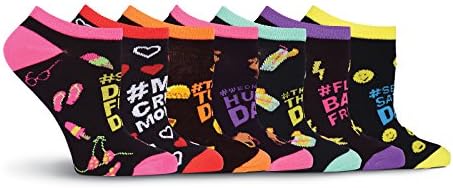 K. Bell women's Fun Food & Drink Low Cut Socks - 6 Pairs - Cool &...