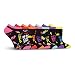 K. Bell Women's 6 Pack Novelty Crew Socks, Days of the Week + Bonus, 9-11