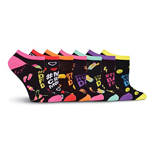 Image of K. Bell women's Fun Food & Drink Low Cut Socks - 6 Pairs - Cool & Cute Novelty Gifts