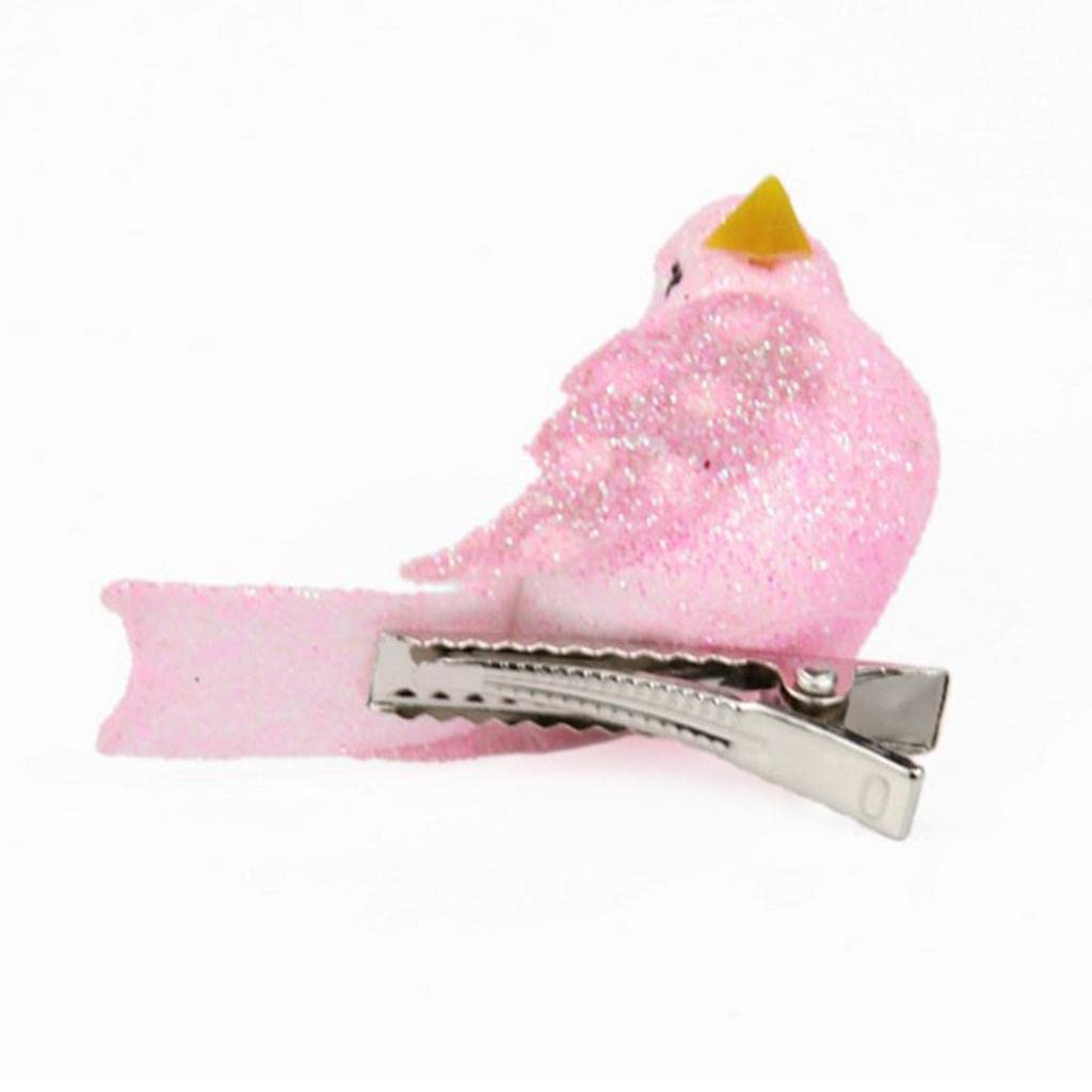 DYNWAVE Pack of 12 Decorative Artificial Foam Birds, Ornaments Home DIY Craft for Wedding, Pink