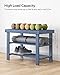SONGMICS Shoe Rack Bench, 3-Tier Bamboo Shoe Storage Organizer, Entryway Bench, Holds Up to 286 lb, 11.3 x 27.6 x 17.8 Inches, for Entryway Bathroom Bedroom, Grey ULBS04GY
