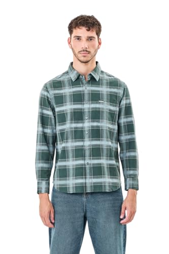 Image of SNITCH Men Casual Shirt | Regular Fit Full Sleeve Spread Collar Checkered Pattern | Durable Cotton Blend & Breathable Fabric Smart Casual Outings