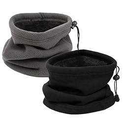 JSTHHTT 2 Piezas Braga Cuello Invierno para Hombre...: 【Multifuncional】: Se Puede Usar Como Calentador de Cuello, Bufanda, Media Máscara y Sombrero. Las dos Bufandas del Conjunto se Pueden Usar al Mismo Tiempo o Como Reemplazo, Mantiene el Cuello y la Cara Calientes. Perfecto para el Clima Frío y Crujien...