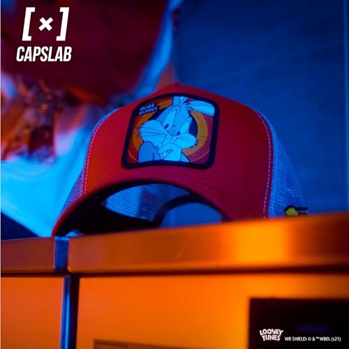 Capslab Bugs Bunny Trucker Cap Looney Tunes Red/Grey - One-Size - 9