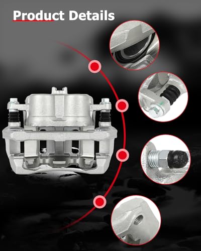 Image of cciyu Front Left Brake Caliper Assembly w /Bracket 19B2958 For Acura For RDX,For Honda For Accord Crosstour /For Crosstour /For CR-V /For Odyssey