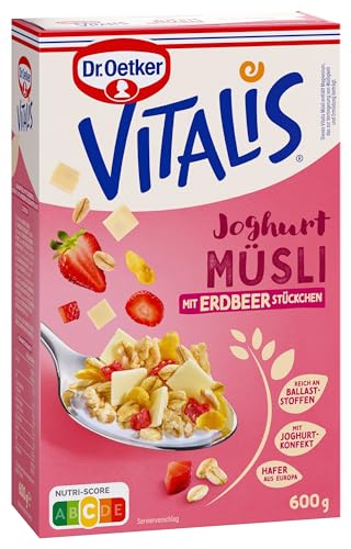 Dr. Oetker Vitalis Joghurtmüsli: Frühstücksmüsli & für Zwischendurch hervorragend mit Milch Joghurt oder Obst 6er Packung (6 x 600g)