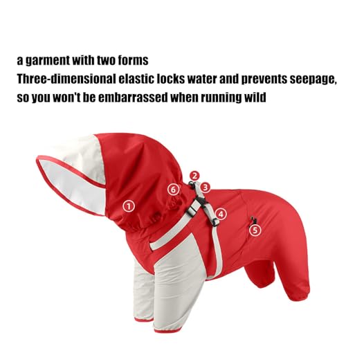 Imperméable pour chiens et chiots idéal pour les promenades par temps de pluie