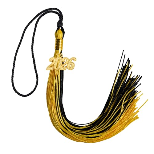 Image of GraduationMall Single&Multiple Color Graduation Tassel with 2026 Year Charm 9 inch