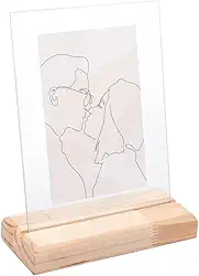 Wolff, Pinus, 13632, Porta Retrato de Madeira e Vidro Vertical Pinus 10x15cm - Woodart