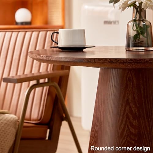 Table de salle à manger ronde bois facile à assembler pour petits salons - 4