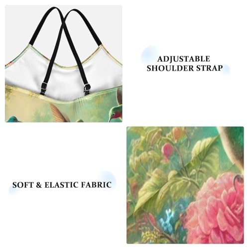 Flowers Hummingbirds Bathing Suits for Girls Swimsuit Summer Beach Swimwear One Piece Swimsuits3