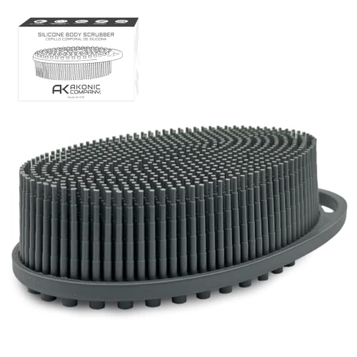 Herramientas De Jardín, Home AKONIC Cepillo Corporal de Silicona, Estropajo Suave Exfoliante, Resistente de Larga Duración para Ducha o Baño, Fácil Limpieza, Higiénico y Portátil,...