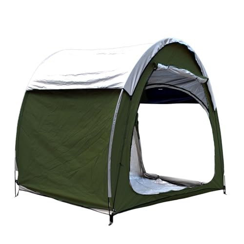 Tente de rangement étanche pour vélo – Portable facile à assembler pour 3 à 4 vélos, tondeuse à gazon et outils de jardin – Abri extérieur (noir)