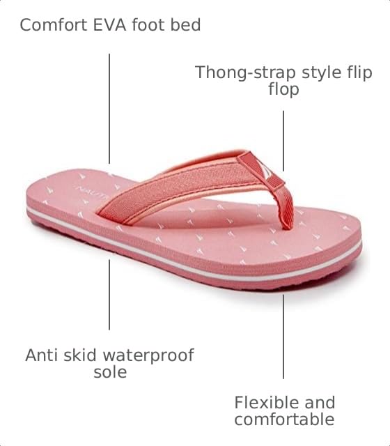 Image of Nautica Women's Thong Strap Sandal, Flip-Flop Boat Slide