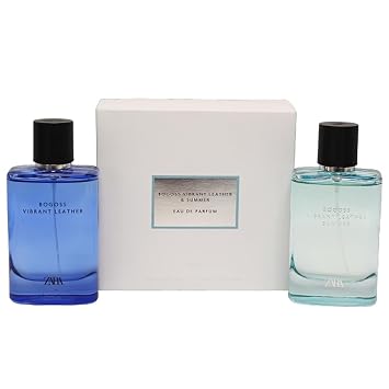 Zara Man Bogoss Vibrant Leather & Summer Cologne for Men Fragrance Set EDP Eau De Parfum 2x 100 ML 3.38 FL OZ