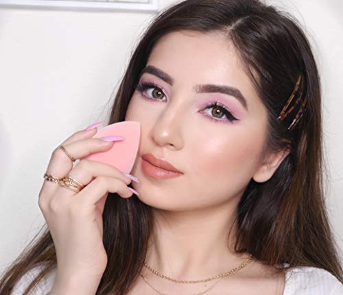 Image of Plume Beauty Bloggers Favourite Microfiber Makeup Sponge Blender, Blush Pink