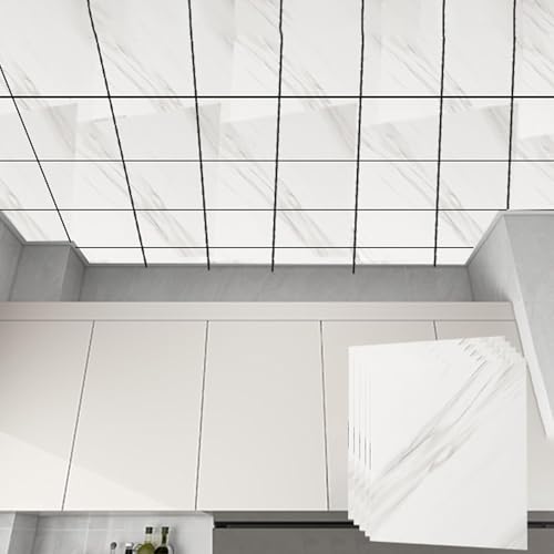 Azulejos de techo PVC Style H de 30x30 cm autoadhesivos e impermeables 2