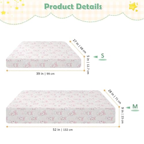 Parure de lit imperméable bébé fille protège matelas 132x71