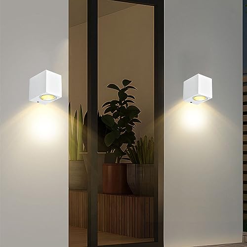 Applique murale LED GU10 IP54 étanche en aluminium pour extérieur Mengjay