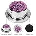Kitchen Timer Magnetic Stainless Steel Countdown Timer Mechanical Timer Clock with Alarm for Home Baking Cooking Oven All Butterflies are on Purple Background