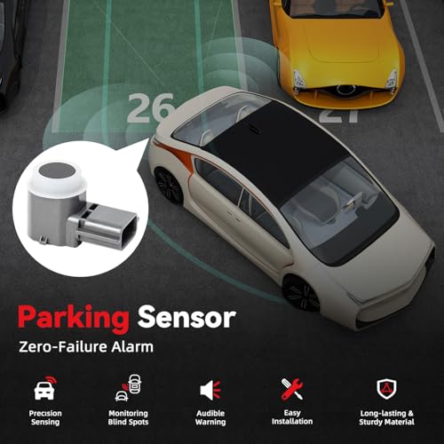 Image of 4pcs PDC Bumper Parking Aid Assist Sensors Backup Reverse Radar - Compatible with Nissan Altima Armada Pathfinder Maxima Titan XD Infiniti Q50 Q60 Q70 Q70L QX50 QX60 QX80-284383SH0B 284383TA2E