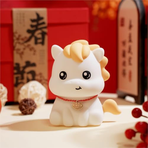 QANYI Horse Night Light Horse Gifts for Girls Rechargeable and Dimmable Cute Horse Lamp with Soft Touch 2026 Christmas Gift Birthday Holiday and White Elephant Gifts for Girls Horse Lover Gift Idea