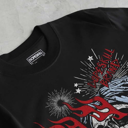 Image of DopeSkill Halloween Graphic Tee Streetwear Hip Hop Hypebeast Unisex T-Shirt Sneaker Colour Matching Shirts Spooky Graphic