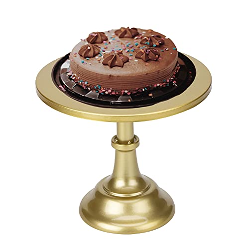 SUCHDECO Présentoir à gâteau doré sur Pied, 30,5 cm(12 Pouce), suppport à gâteau de Mariage avec Base, Support à Desserts pour Mariage, Anniversaire, Fête, Support à Cupcake (Or) Cover