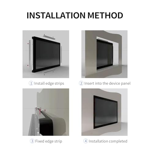Image of 21.5 Inch Industrial Embedded Touchscreen Monitor, Ratio 16:9 Embedded Display, Built-in Speakers, IP65 Front, Features HD /VGA /DVI /USB Ports