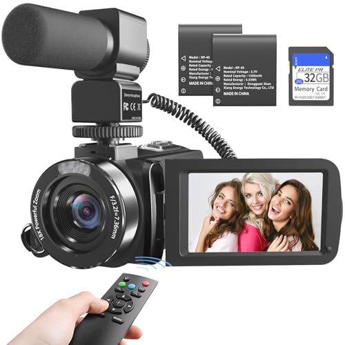 6K Vlogging Camera with Night Vision and Accessories