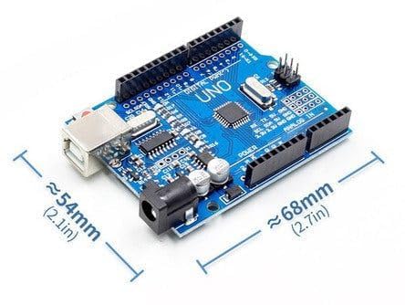 Image of UNO R3 SMD Development Board with USB Cable | ATmega328P Microcontroller Board for DIY Electronics, Robotics, Coding & Prototyping Kit (Uno SMD)