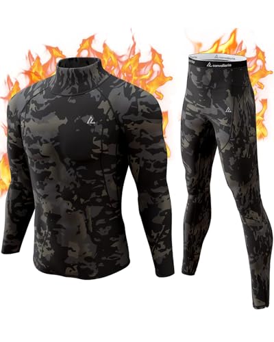 Image of CL convallaria Thermal Underwear Long Johns Set Mens Winter Gift Hunting Gear Sport Base Layer Bottom Top