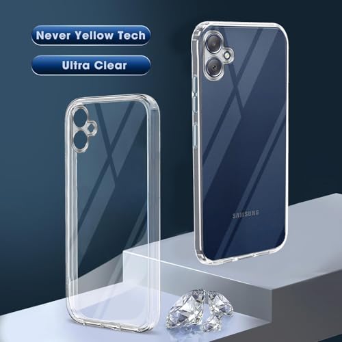 Image of Jkobi Back Cover for Samsung Galaxy F05 | M05 (Silicone Clear Shockproof Case with Camera Protection | Soft and Flexible | Transparent)