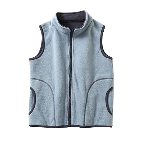 Betadog Baby Girls Boys Winter Warm Thick Cotton Sleeveless Vest Clothes Boy Coats 4t (Blue, 5-6 Years)