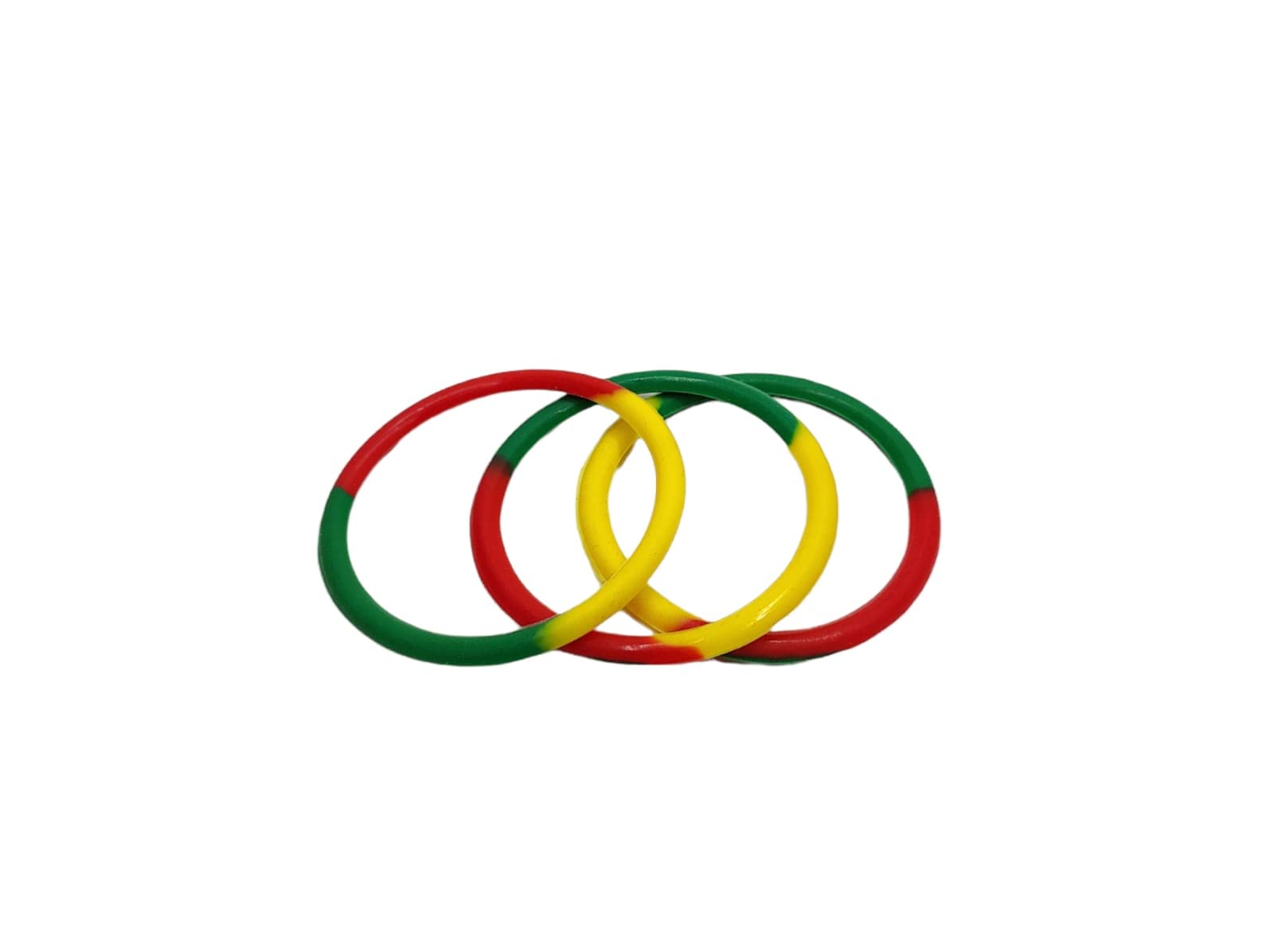 Elegant Attire Club Multicolor mix Rubber Wrist Band for Men and Women Set of 3