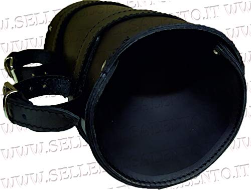 BARILOTTO Porta Attrezzi In Pelle Per Moto - 25x12 Cm, Compatibile Con Harley Davidson, Moto Guzzi, Triumph - Foto 4